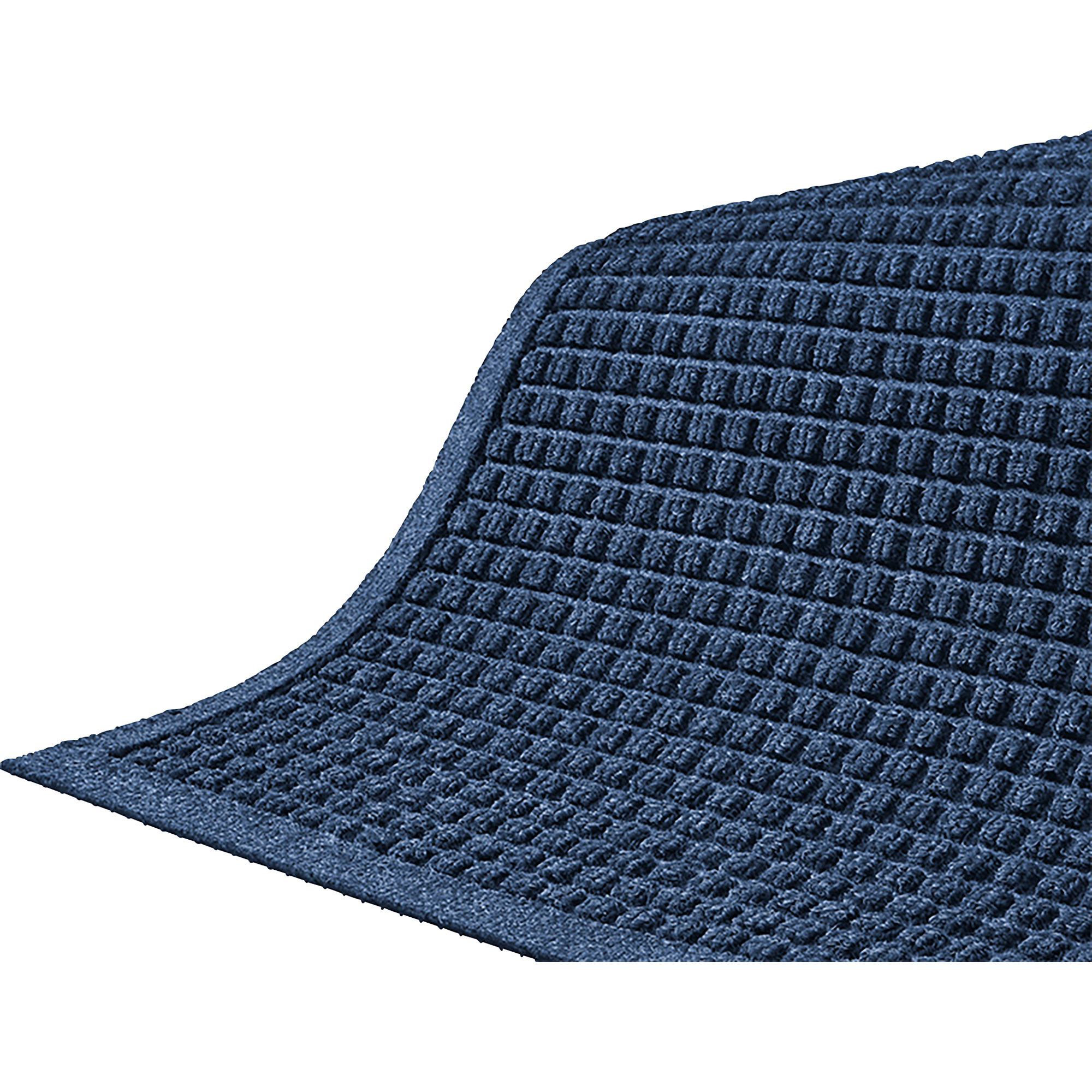 M+A Matting, WaterHog Squares Fash Navy 6ft.x8ft. universal cleated, Width 72 in, Length 96 in, Thickness 3/8 in, Model# 2806168070
